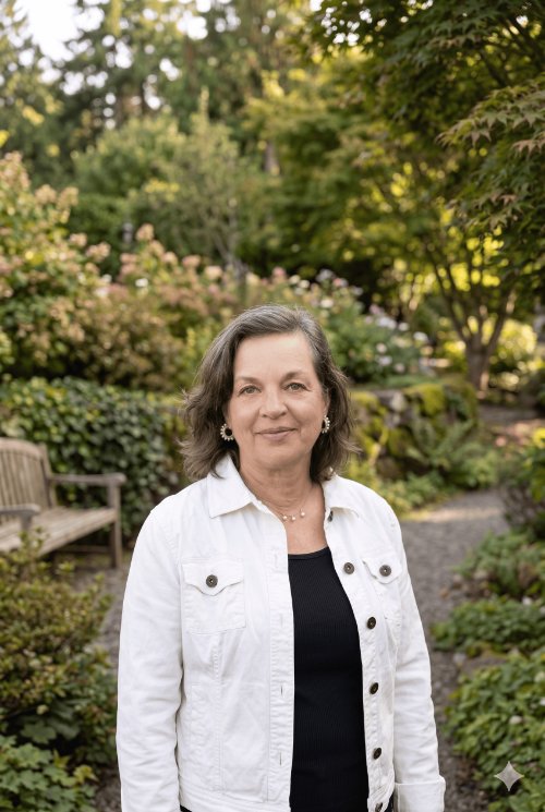 Pam LaCourse smiling in an outdoor portrait